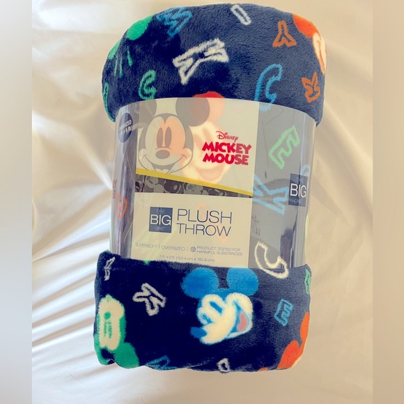 The Big One Bedding Mickey Mouse Big Plush Throw Poshmark